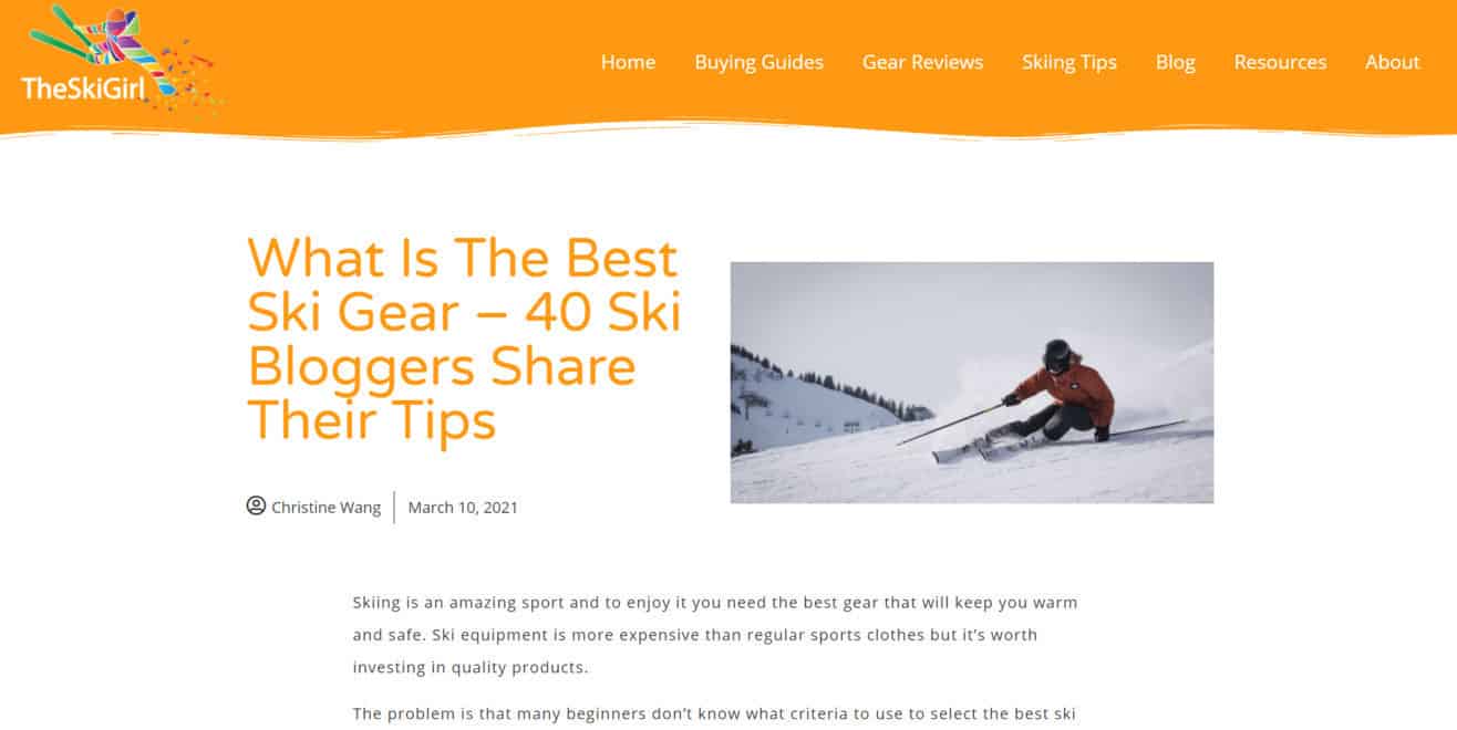 Expert roundup about ski gear