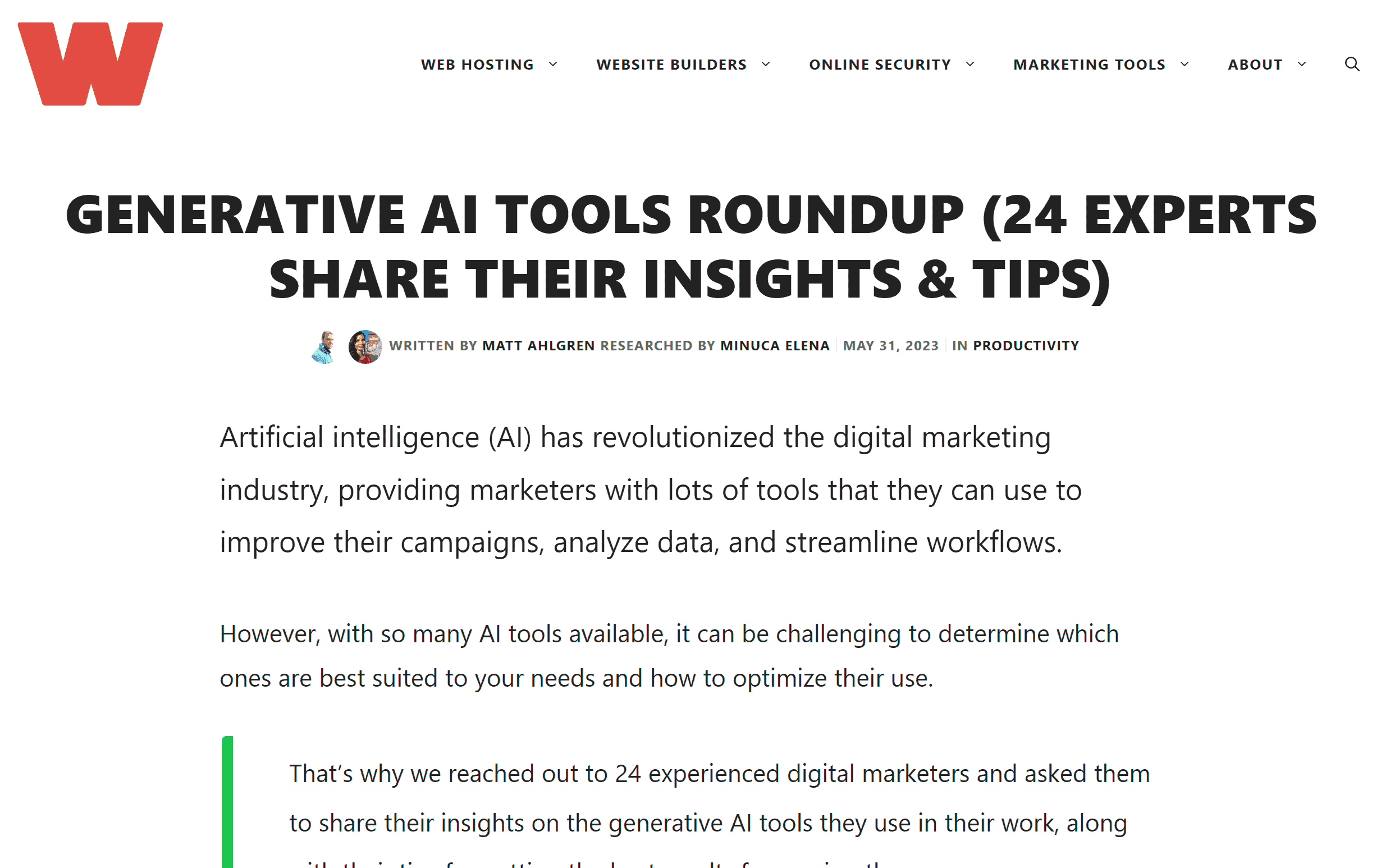 Artificial intelligence expert roundup