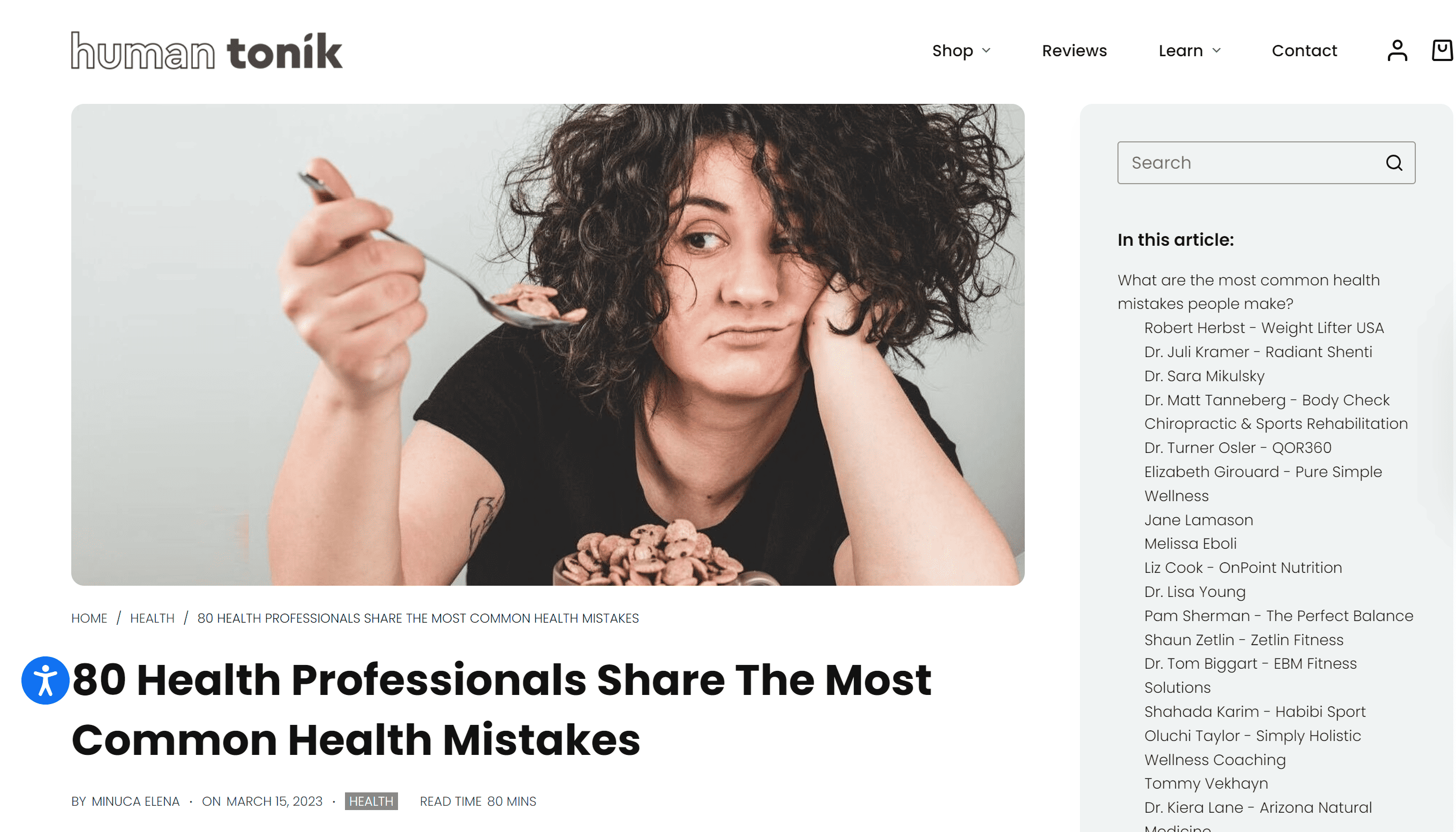 Expert roundup about health mistakes