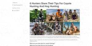 Hunting expert roundup